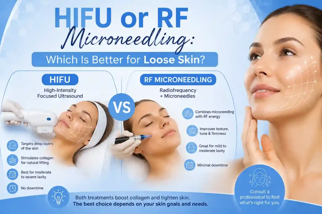 Lost the Weight but Not the Loose Skin? What You Should Know 2 HIFU or RF Microneedling: Which Is Better for Loose Skin Reigate?